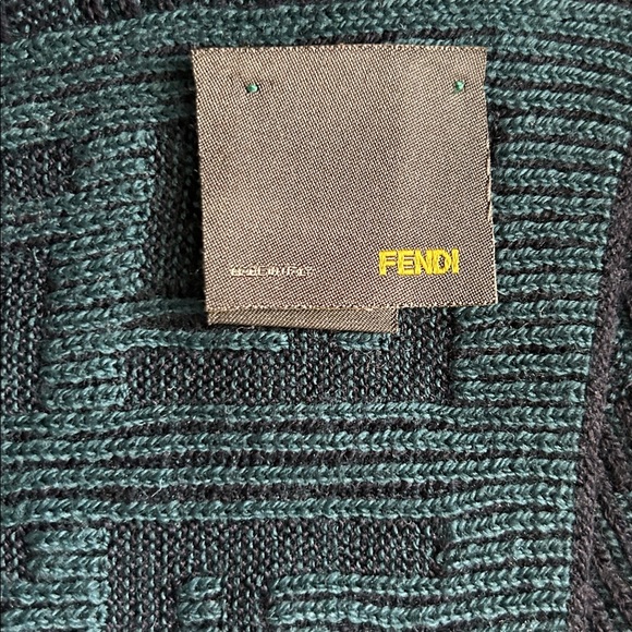 FENDI FF Zucca Wool Scarf NEW - Picture 5 of 13